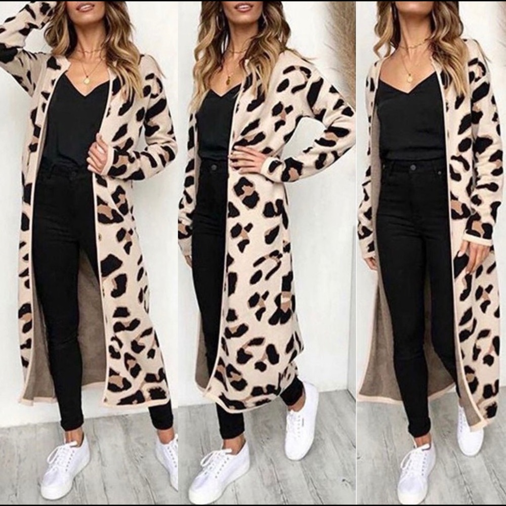 Dark gray long sleeve cardigan!